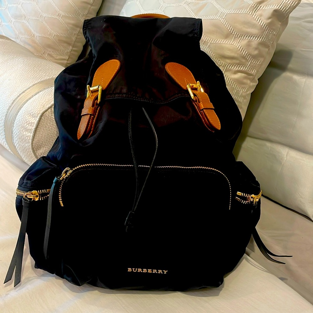Burberry Backpack with bag for storage. Very nice condition.